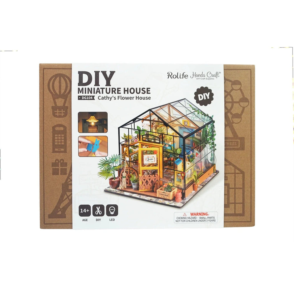 Hands Craft Activity Kit DIY Miniature Kit - Cathy's Flower House | Hands Craft