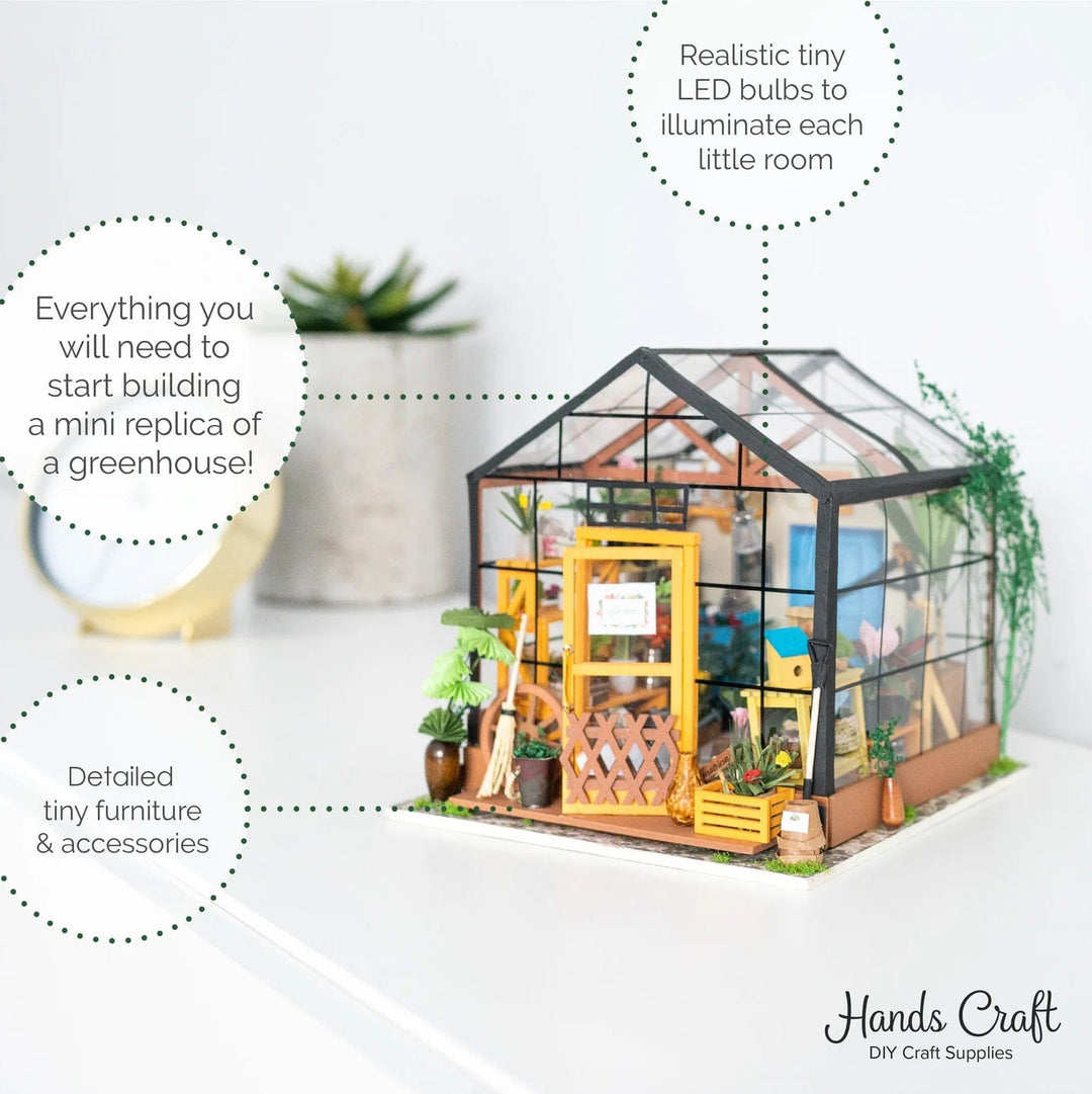 Hands Craft Activity Kit DIY Miniature Kit - Cathy's Flower House | Hands Craft