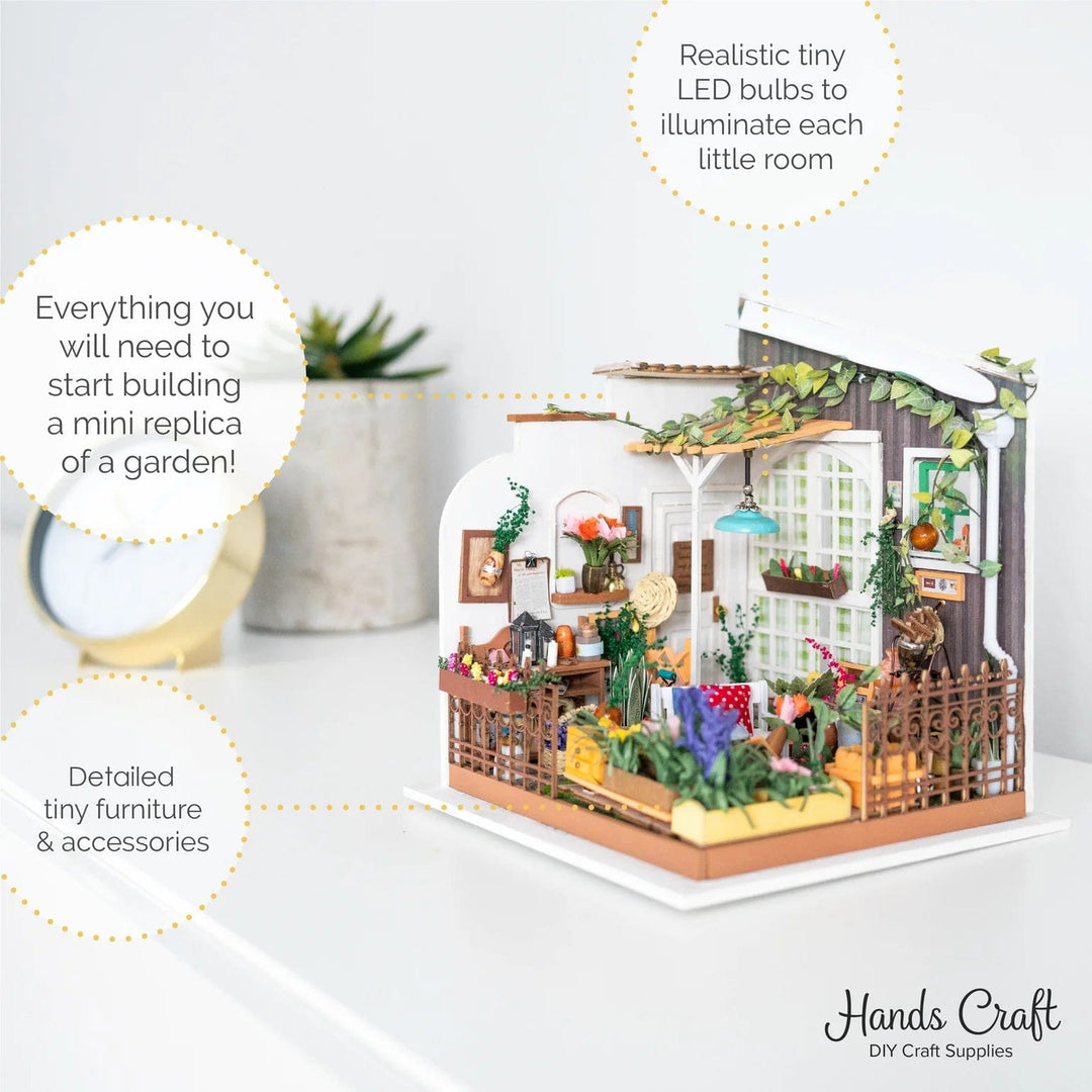 Hands Craft Activity Kit DIY Miniature Kit - Miller's Garden | Hands Craft