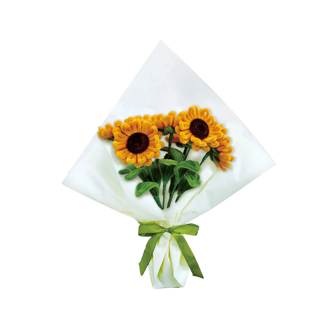 Hands Craft Gifts Chenille Flower Bouquet Craft Kit - Sunflowers