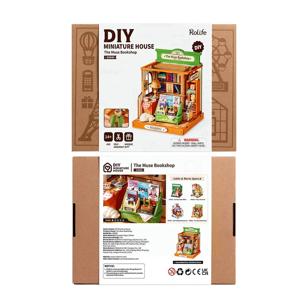 Hands Craft Gifts DIY Miniature Kit - The Muse Bookshop