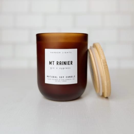 Harbor Lights Gifts Mt Rainier (Gin & Cypress) Candle