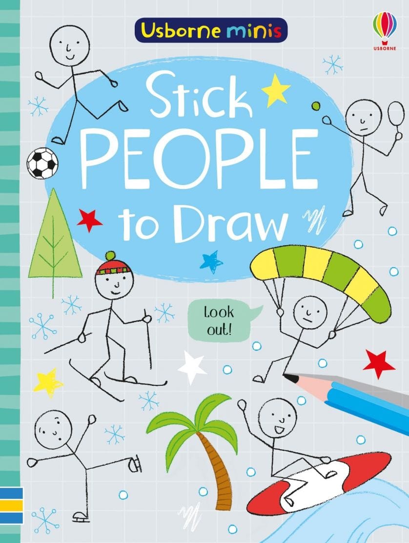 Harper Collins Book Usborne Minis - Stick People to Draw