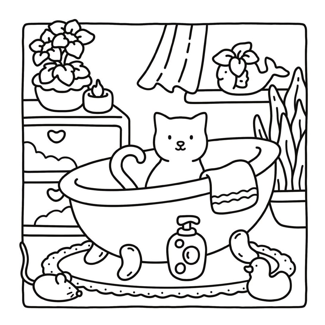Harper Collins Gifts Cat Moments: Meow Life Coloring Book (Spiral Bound Edition)