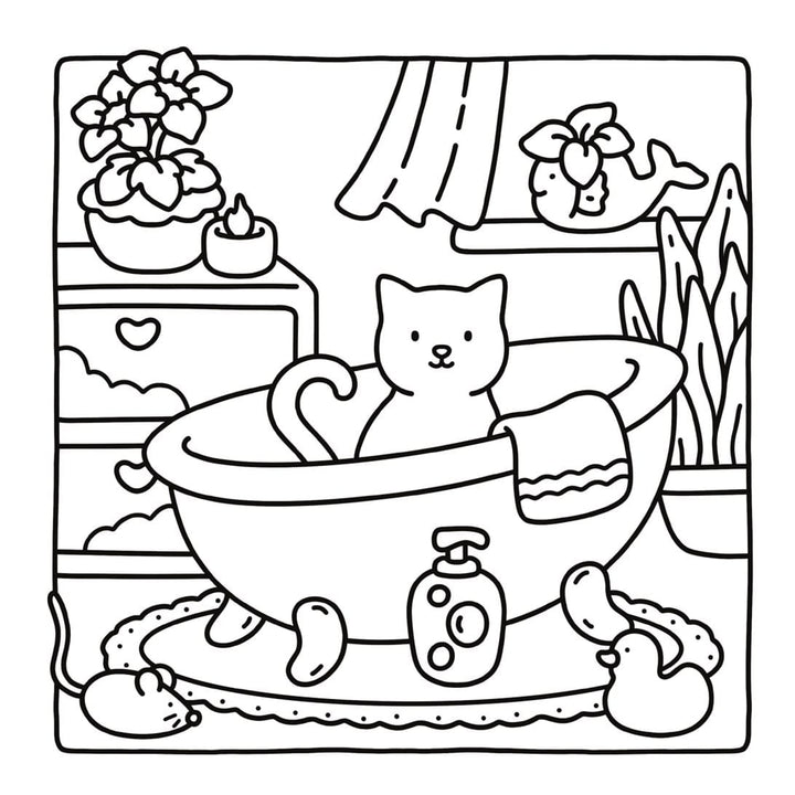 Harper Collins Gifts Cat Moments: Meow Life Coloring Book (Spiral Bound Edition)
