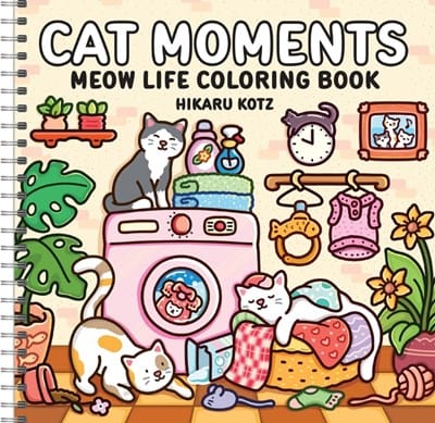 Harper Collins Gifts Cat Moments: Meow Life Coloring Book (Spiral Bound Edition)