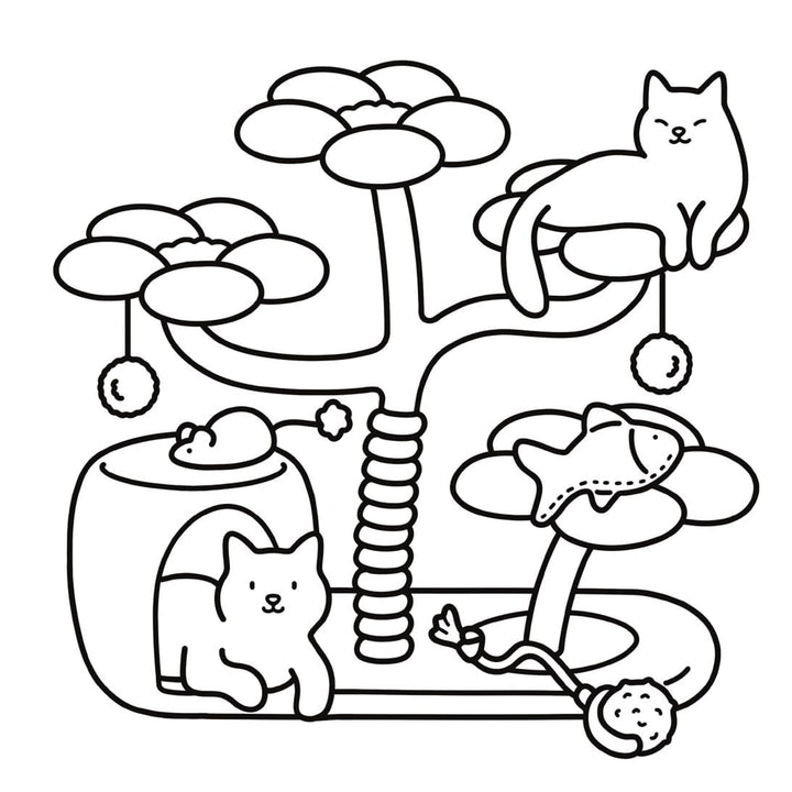 Harper Collins Gifts Cat Moments: Meow Life Coloring Book (Spiral Bound Edition)