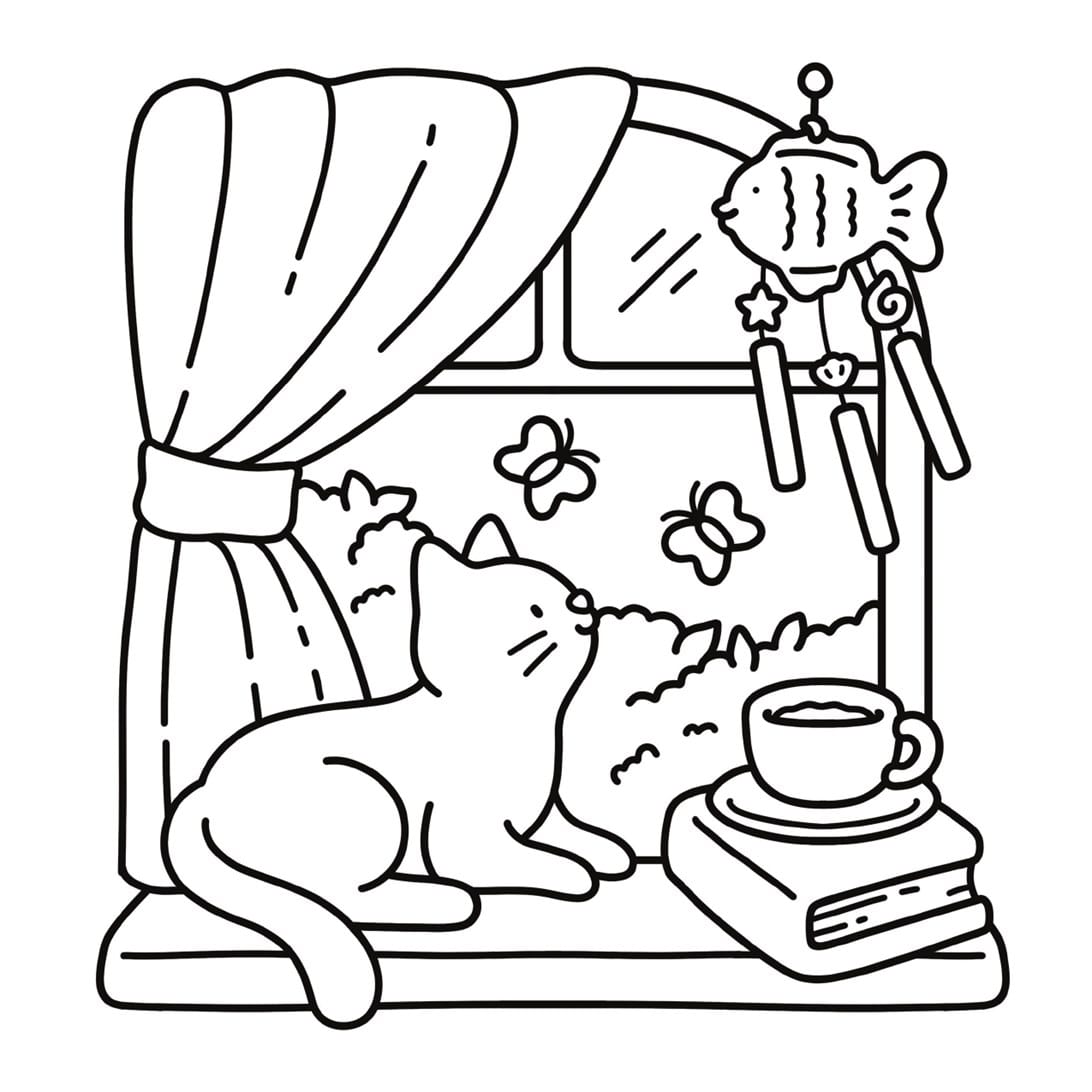 Harper Collins Gifts Cat Moments: Meow Life Coloring Book (Spiral Bound Edition)