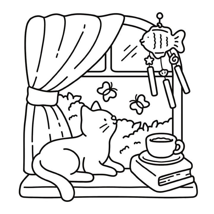 Harper Collins Gifts Cat Moments: Meow Life Coloring Book (Spiral Bound Edition)