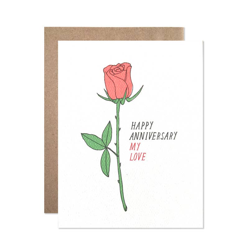 Hartland Cards Cards Anniversary Rose