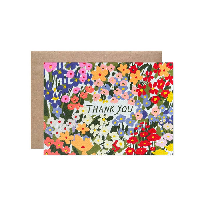 Hartland Cards Cards Thank You Wildflower Garden Set Of 8 