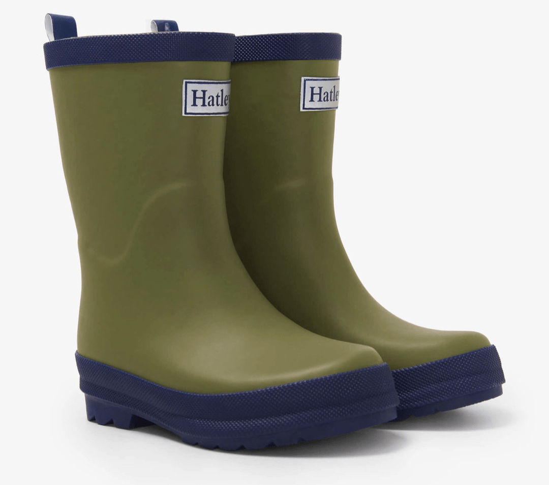 Hatley Baby & Toddler Forest Green Matte Rain Boots