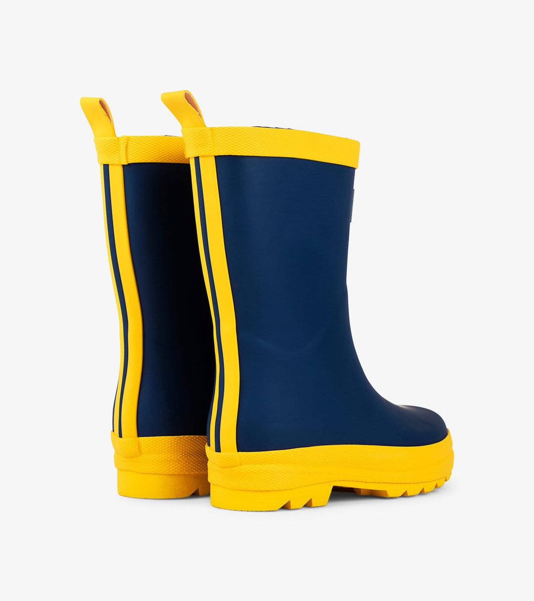 Hatley Footwear Navy & Yellow Matte Rain Boots