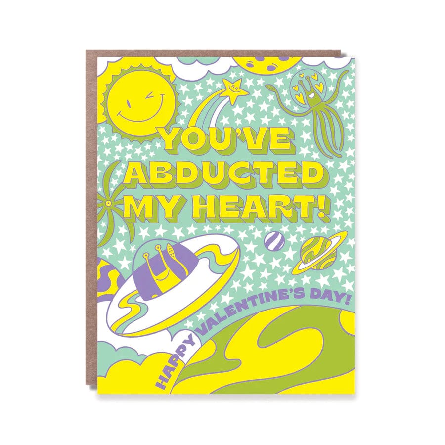 Hello!Lucky Card Alien Abduction Valentine Card