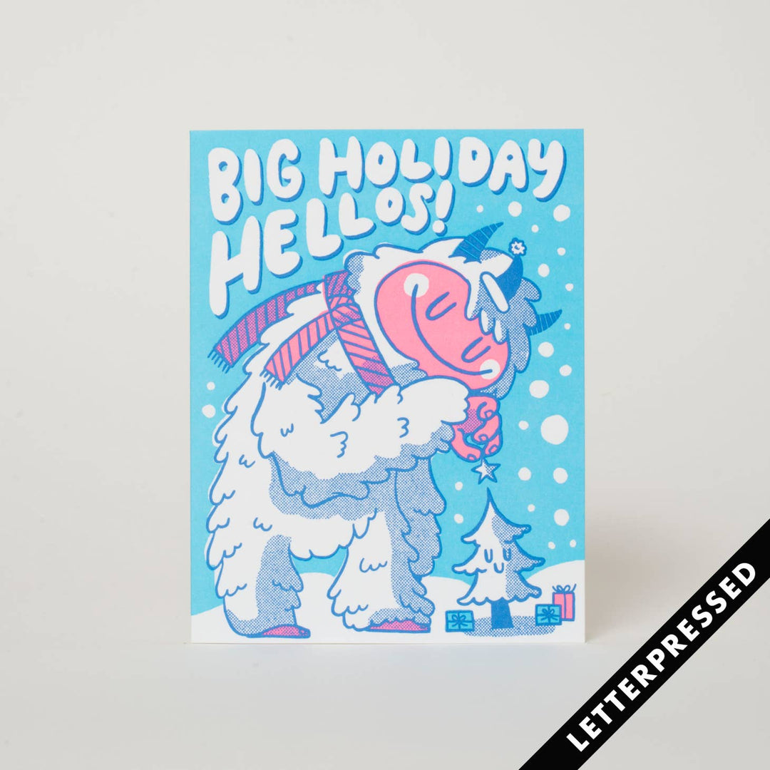 Hello!Lucky Card Holiday Hello Yeti