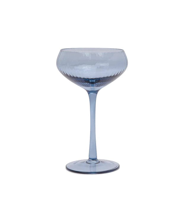 Here's How Cocktail glass The Lou Coupe Glass - Blue, Set of 2