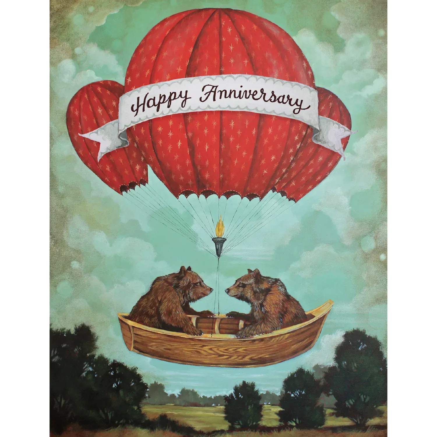 Hester & Cook Cards Anniversary Bears Greeting Card