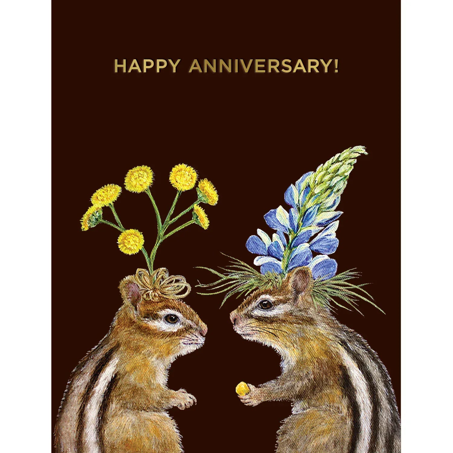 Hester & Cook Cards Anniversary Chipmunks Card