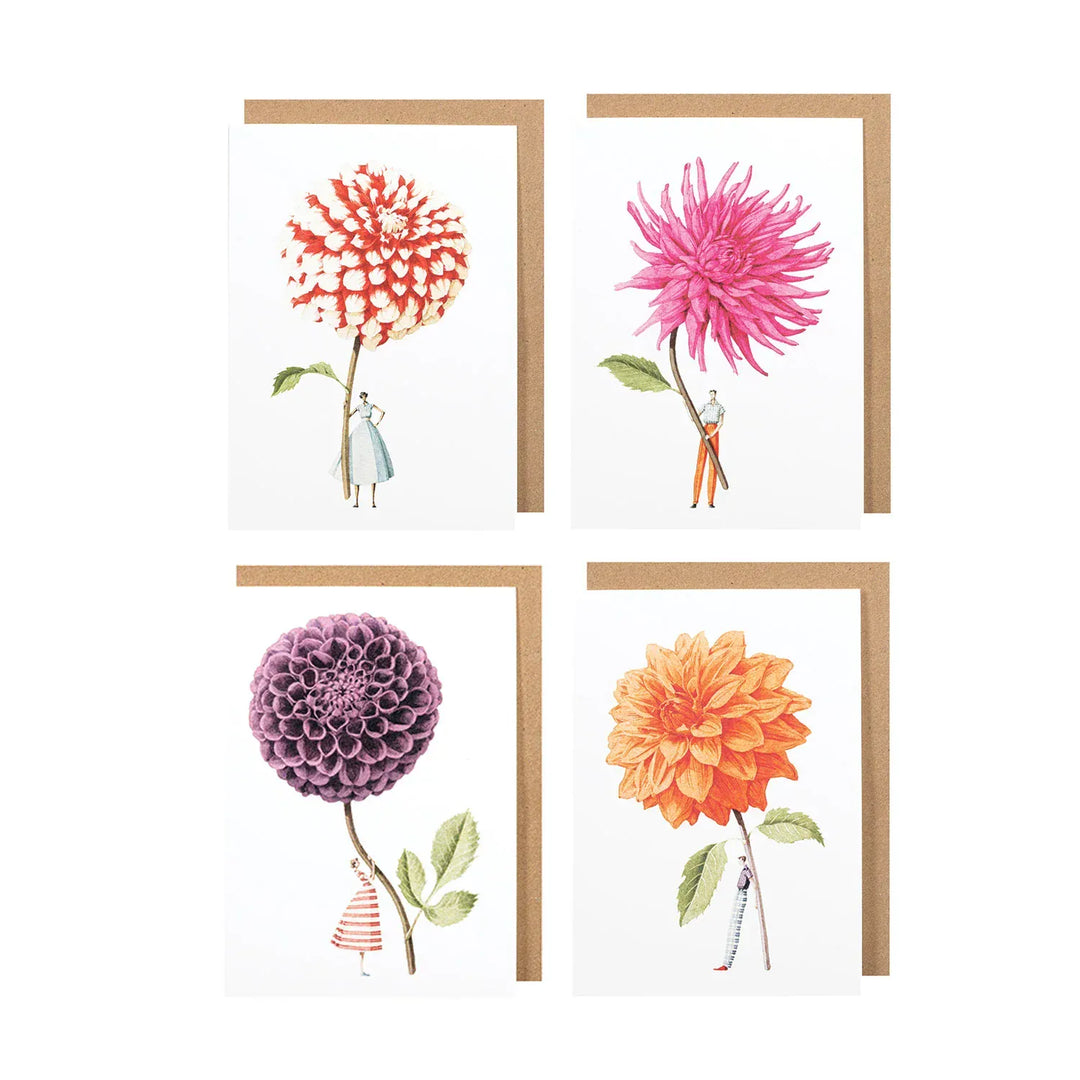 Hester & Cook Cards Dahlia Notecards, Set of 8