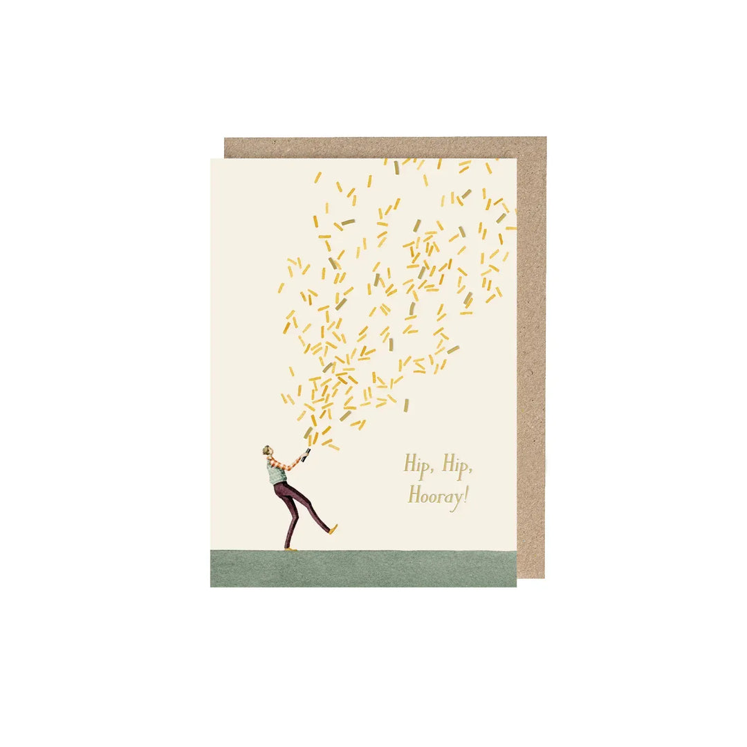 Hester & Cook Cards Glitter Bomb Boy (Hip Hip Hooray) Card