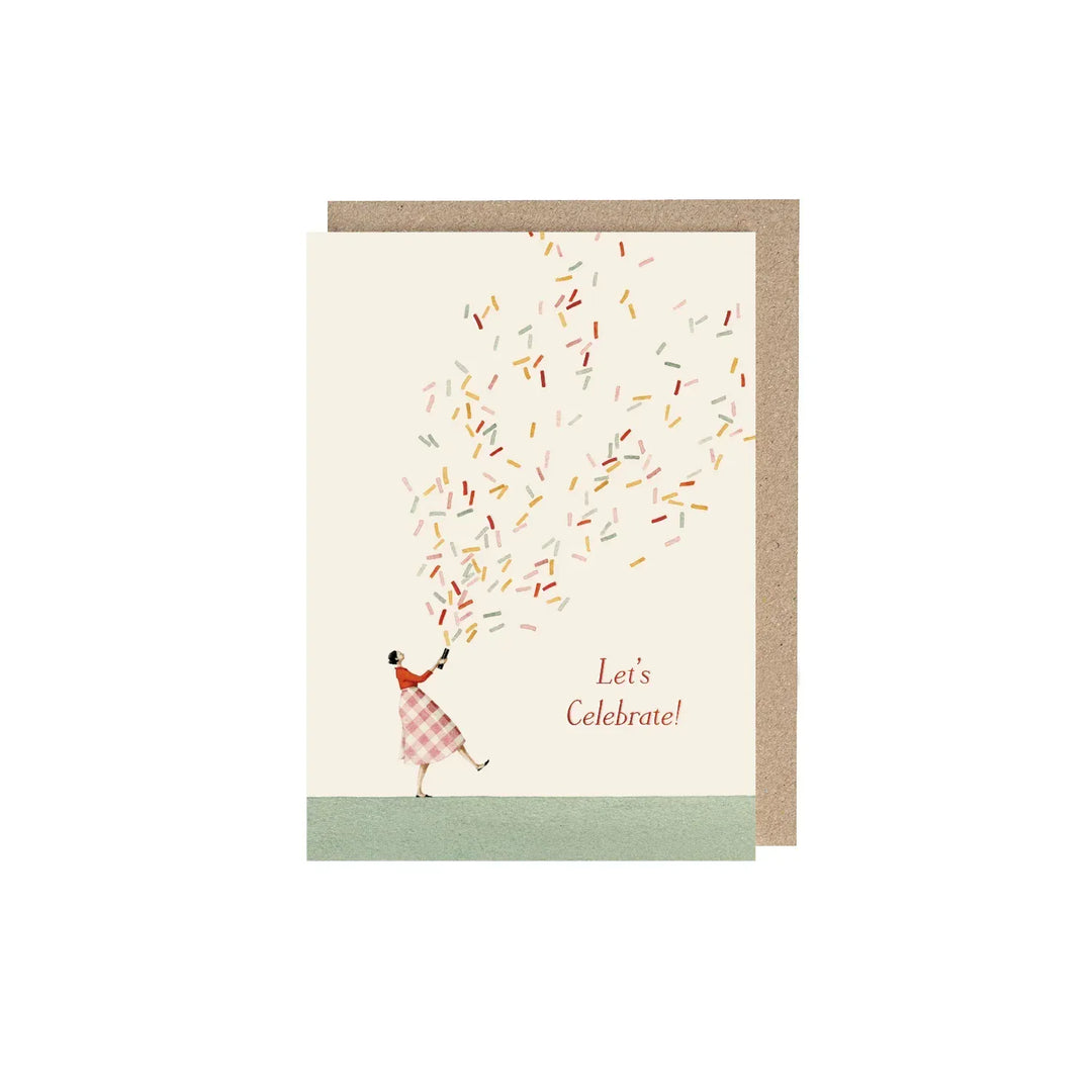 Hester & Cook Cards Glitter Bomb Girl (Let's Celebrate) Card