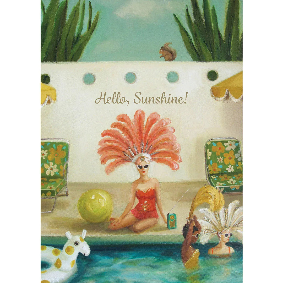 Hester & Cook Cards Poolside Sunshine Greeting Card