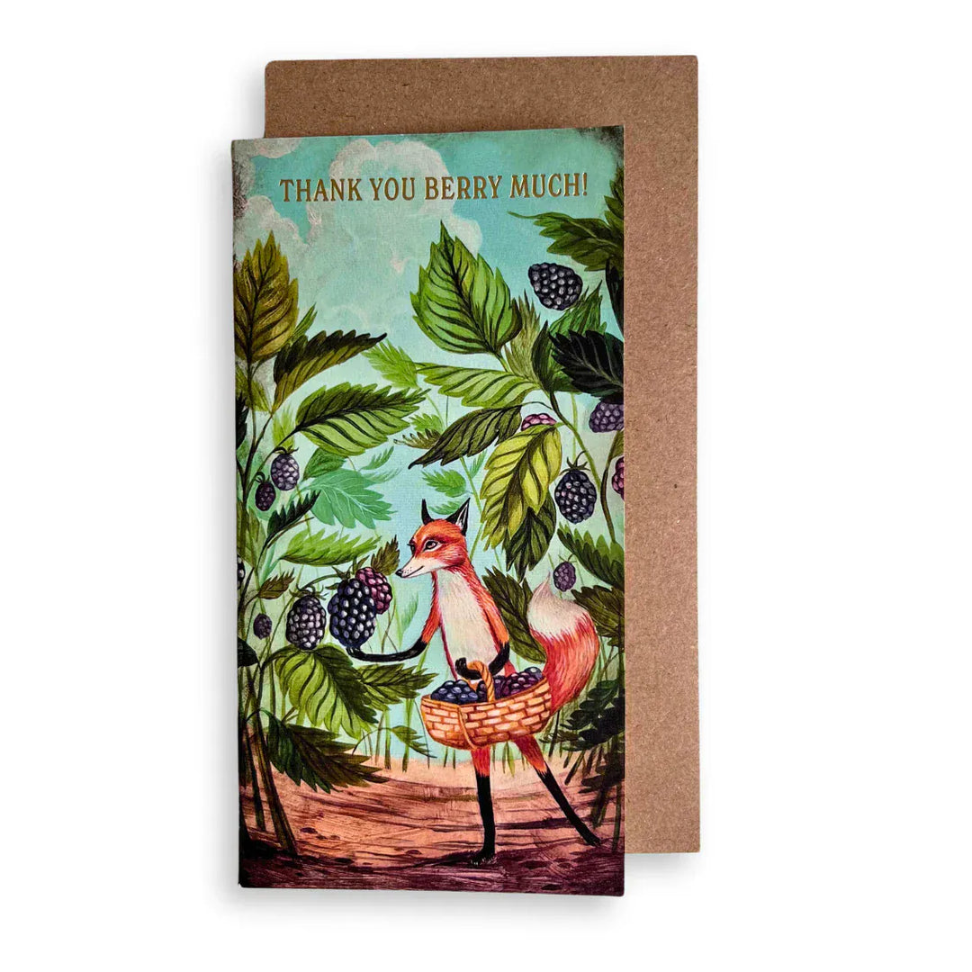 Hester & Cook Cards Thank You Berry Much Card with Fox