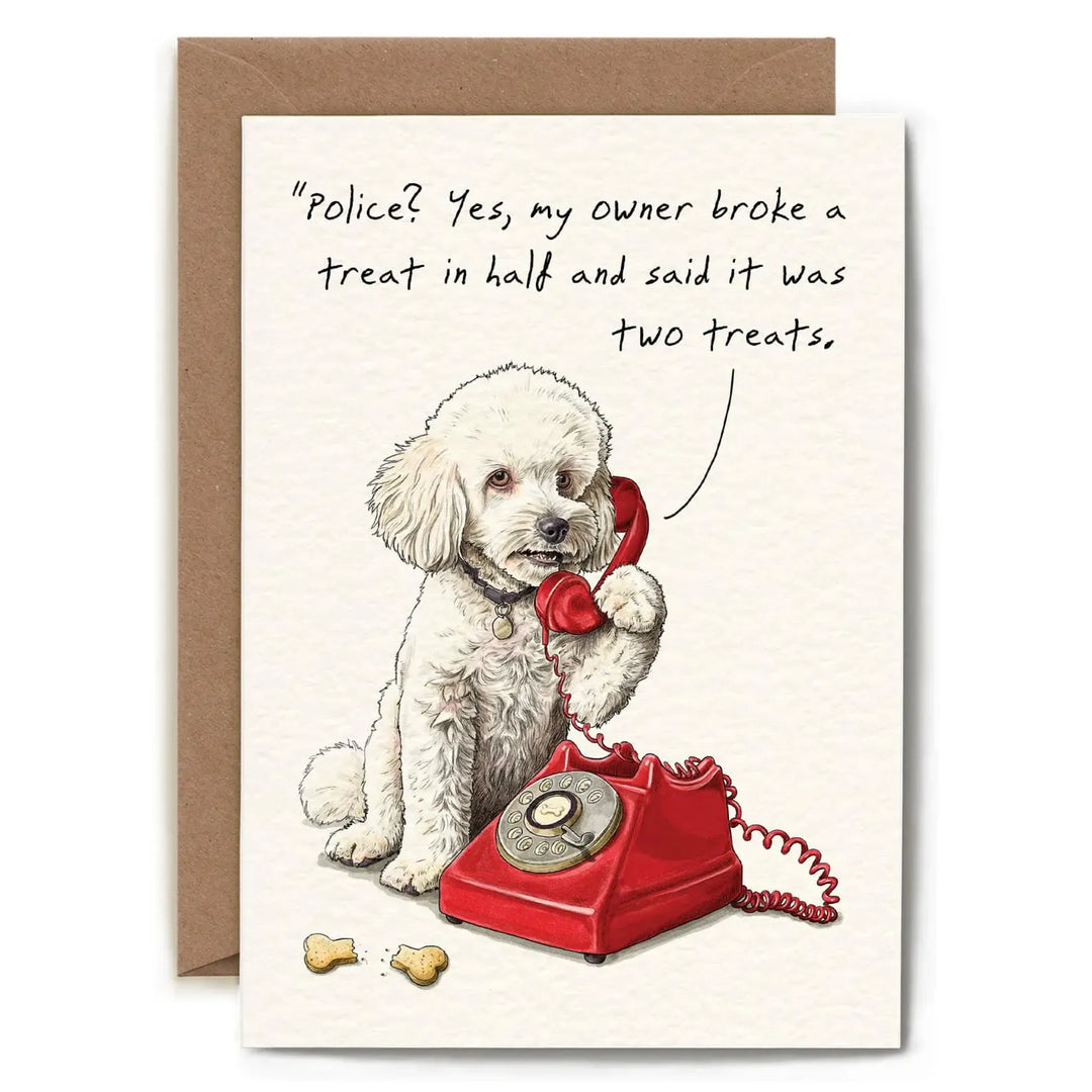 Hester & Cook Cards Treat Crime Dog Card