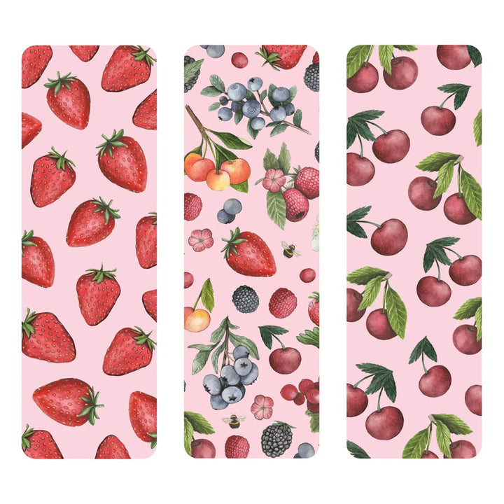 Hester & Cook Gifts Berries & Cherries Bookmarks, Set of 3