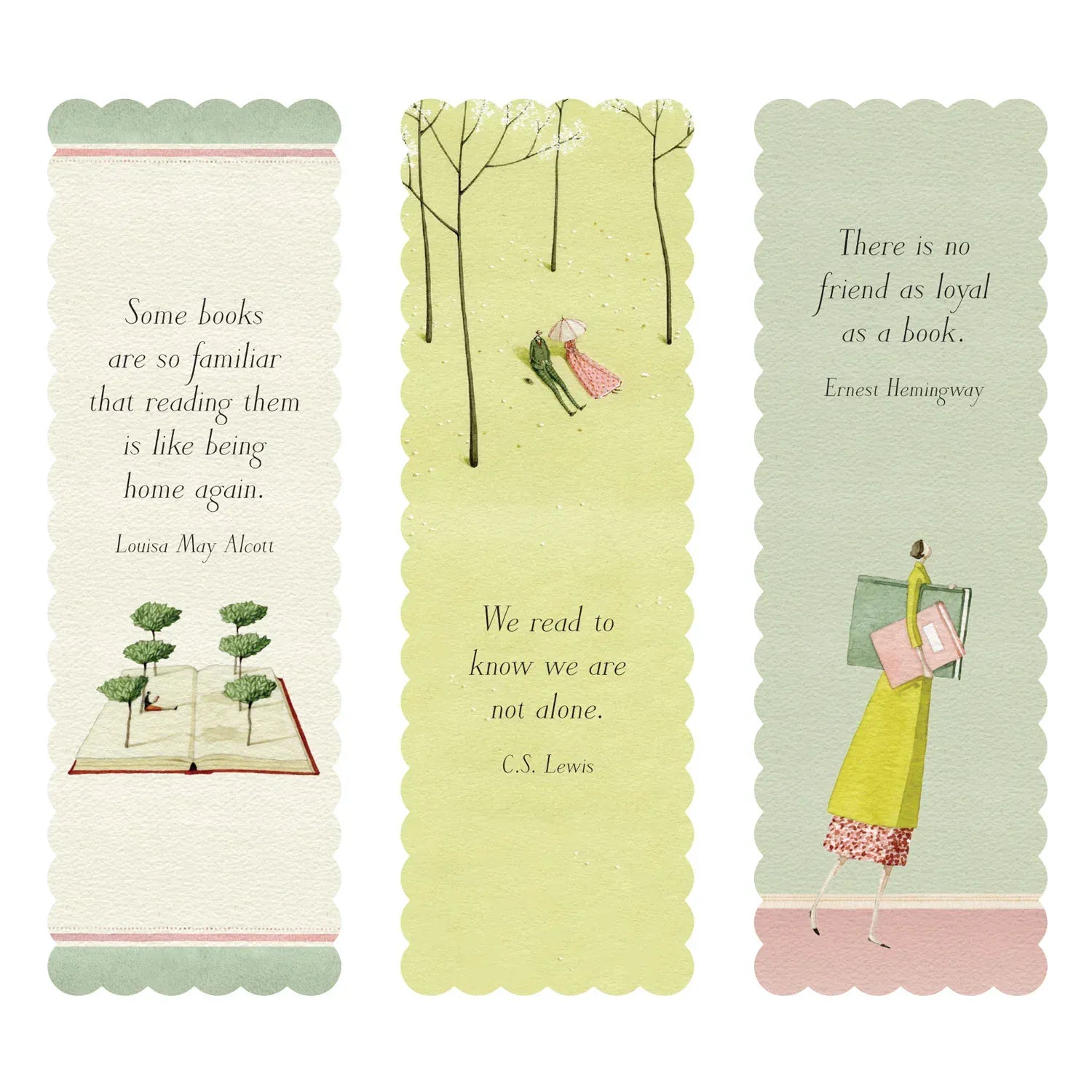Hester & Cook Gifts Devoted Reader Bookmarks, Set of 3