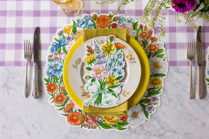 Hester & Cook Party Die-cut Wildflower Wreath Placemat