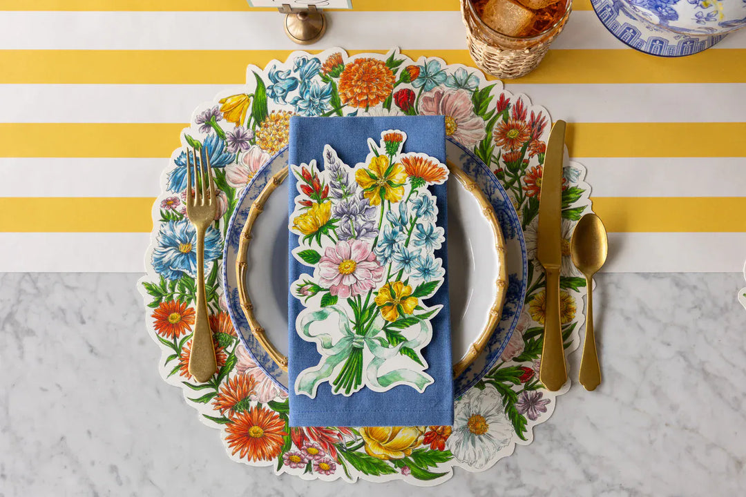 Hester & Cook Party Die-cut Wildflower Wreath Placemat