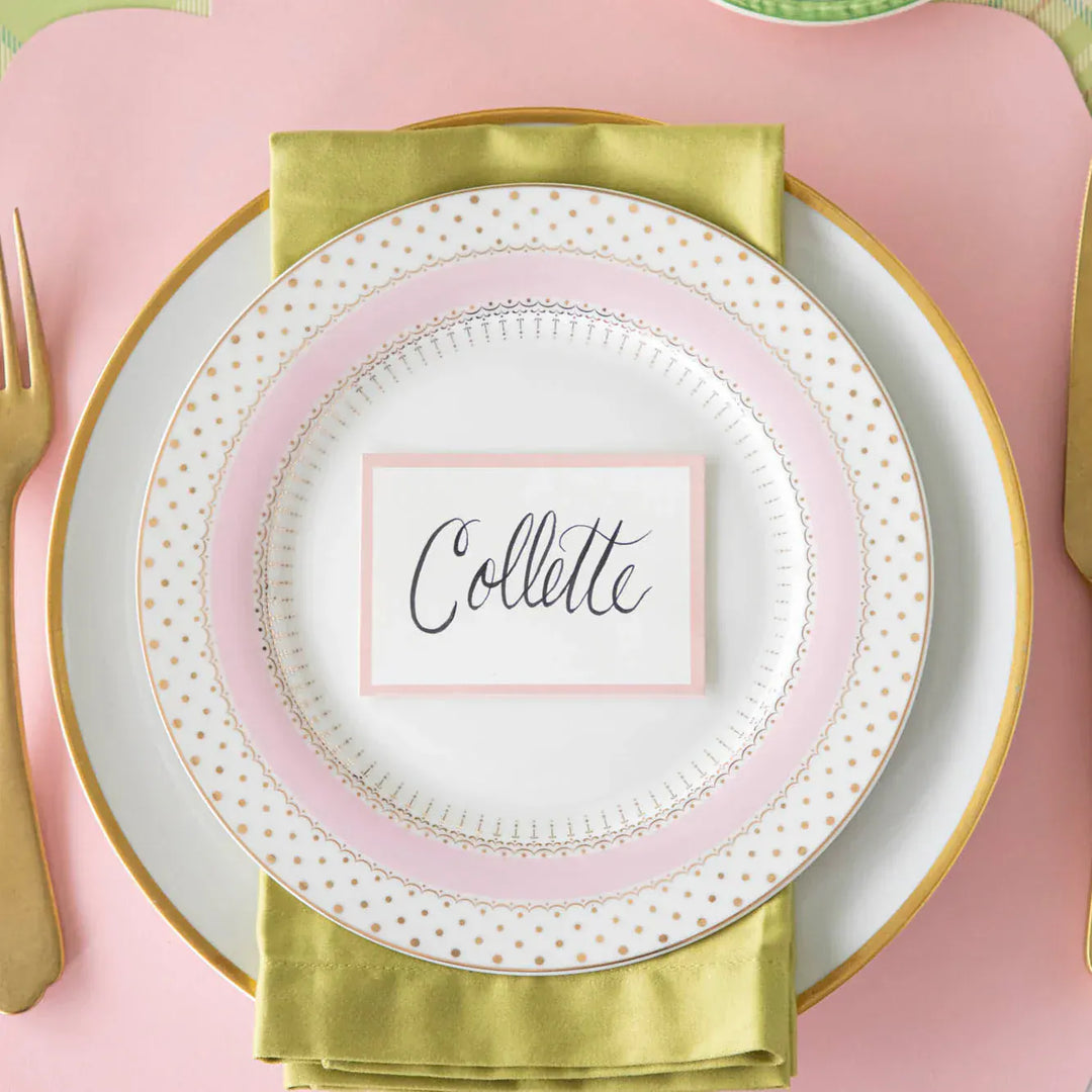 Hester & Cook Party Pink Frame Place Cards