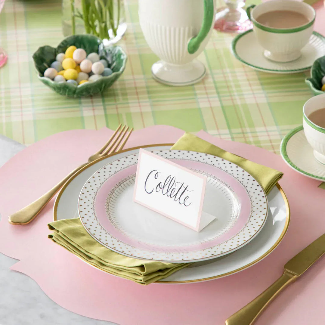 Hester & Cook Party Pink Frame Place Cards