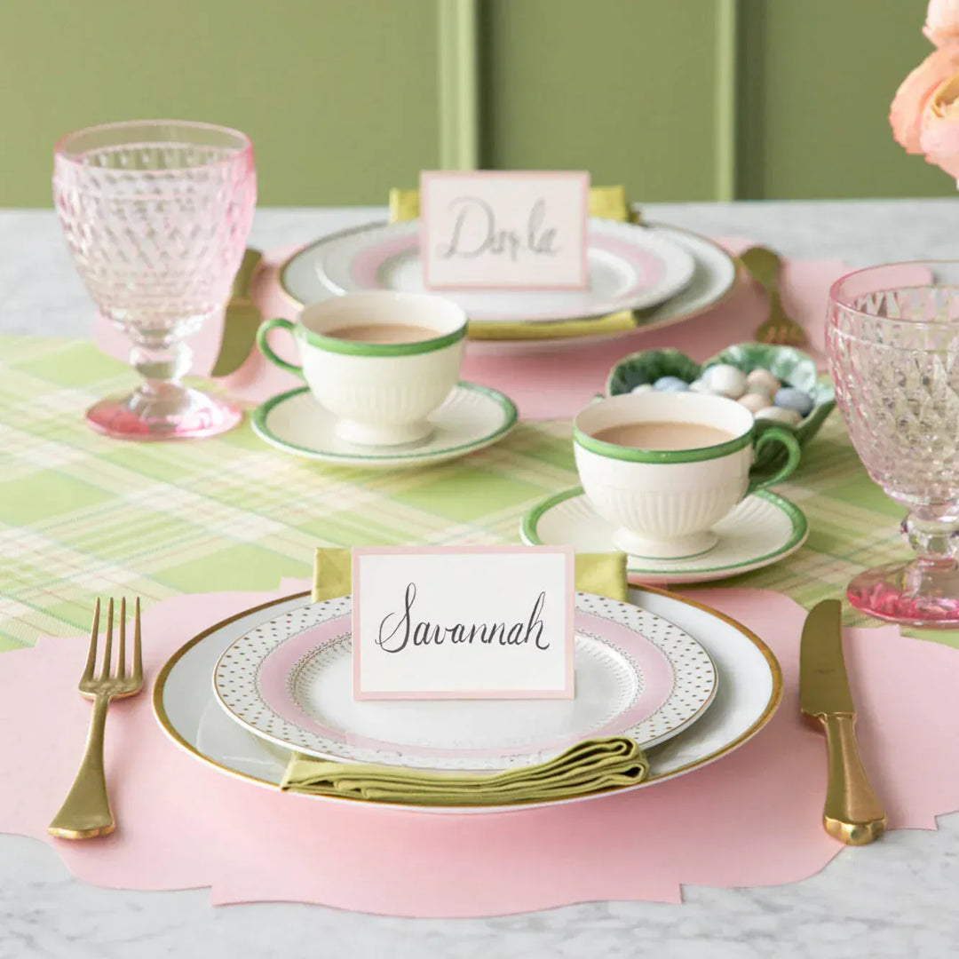 Hester & Cook Party Pink Frame Place Cards