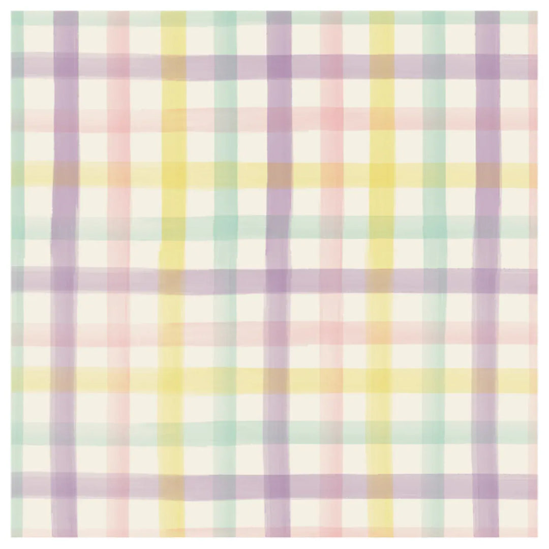 Hester & Cook Party Spring Plaid Cocktail Napkins