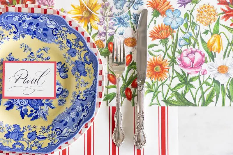 Hester & Cook Party Wildflower Paper Table Runner