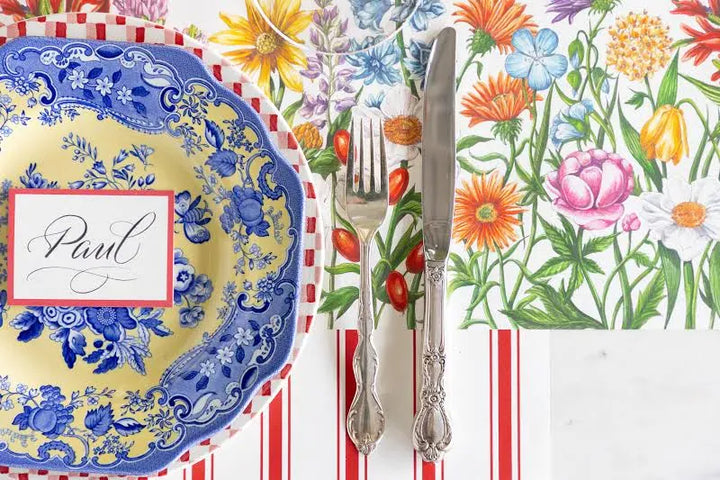 Hester & Cook Party Wildflower Paper Table Runner