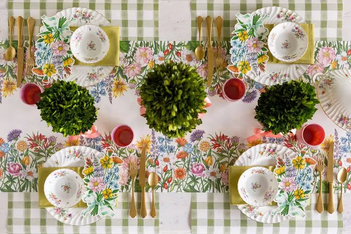 Hester & Cook Party Wildflower Paper Table Runner