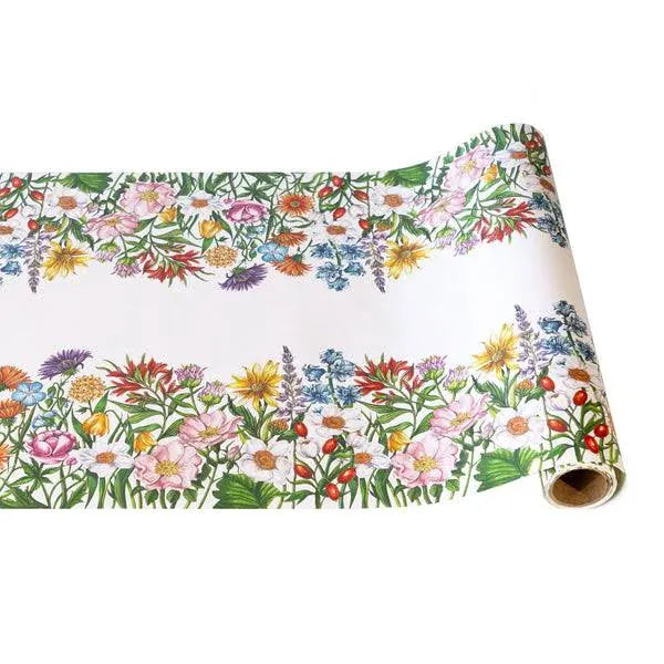 Hester & Cook Party Wildflower Paper Table Runner