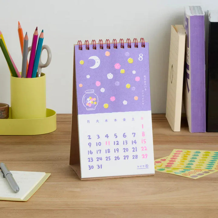 Hightide Paper 2027 New Retro Desk Calendar