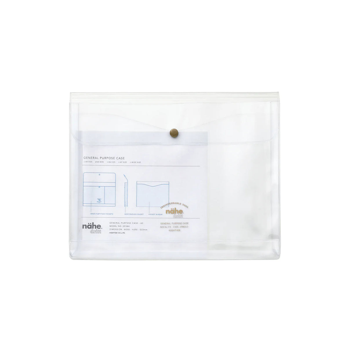 Hightide Paper General Purpose A5 Case - Clear