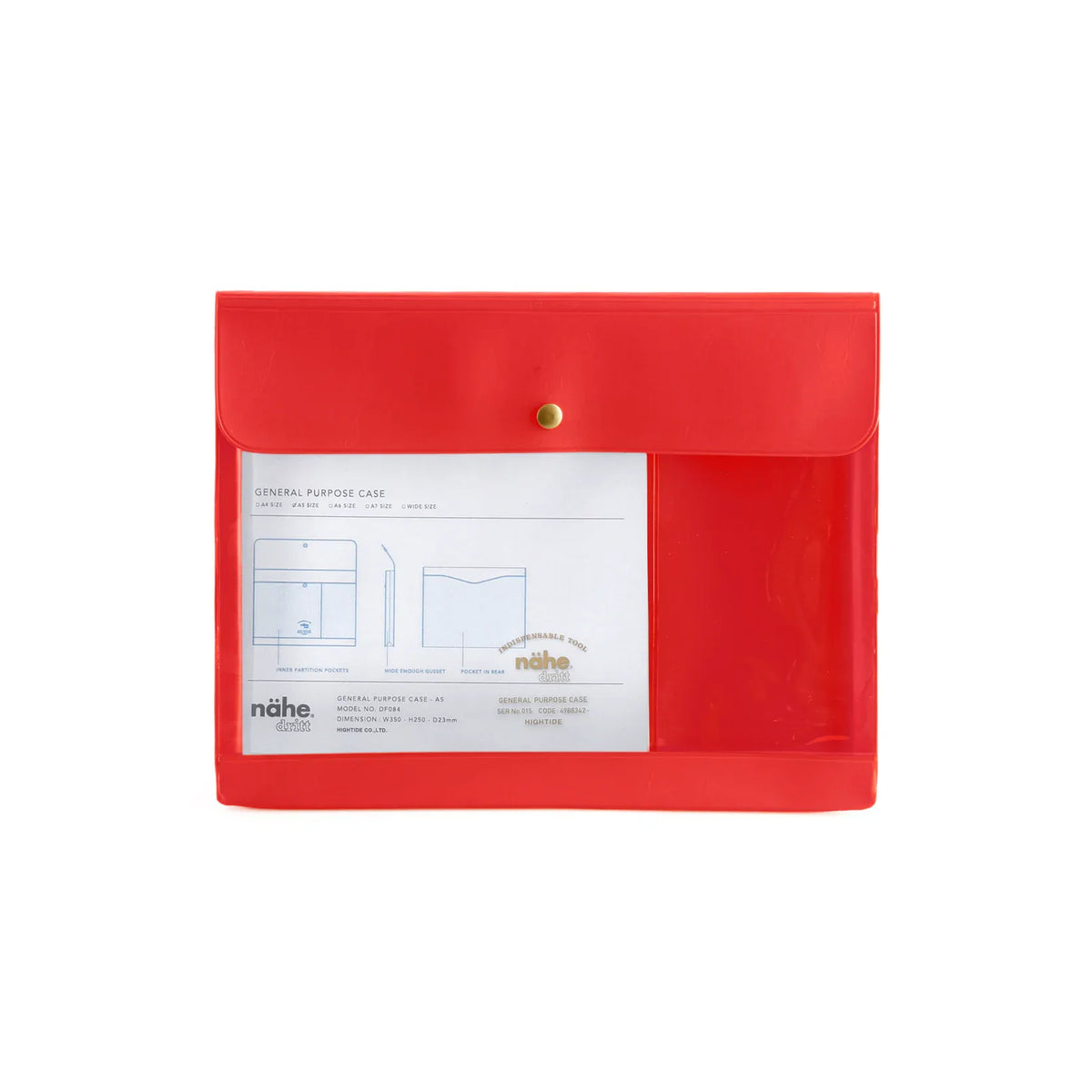 Hightide Paper General Purpose A5 Case - Red