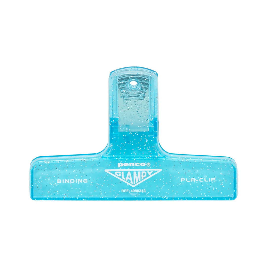 Hightide Paper Glitter Light Blue Penco Clampy Plastic Clip