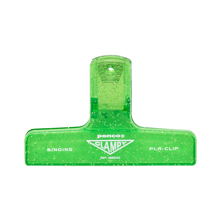 Hightide Paper Glitter Light Green Penco Clampy Plastic Clip