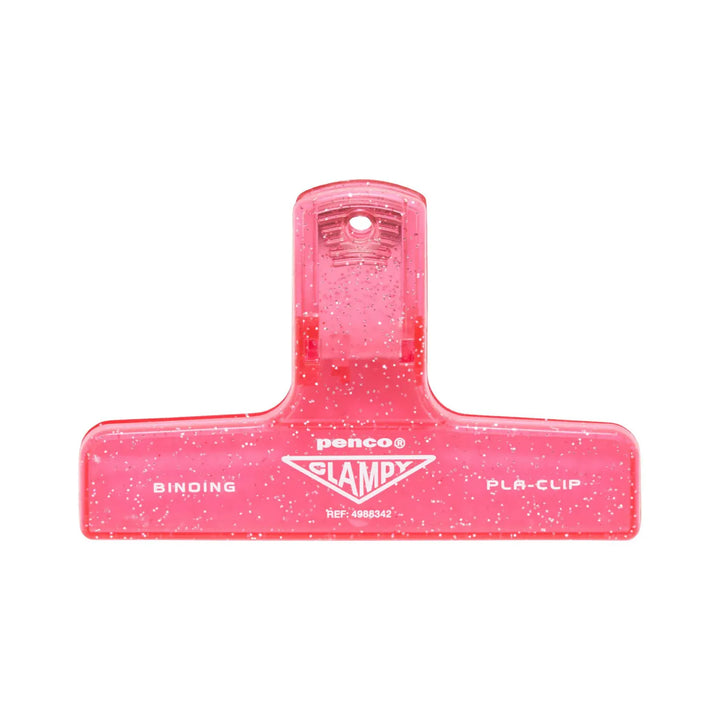 Hightide Paper Glitter Pink Penco Clampy Plastic Clip