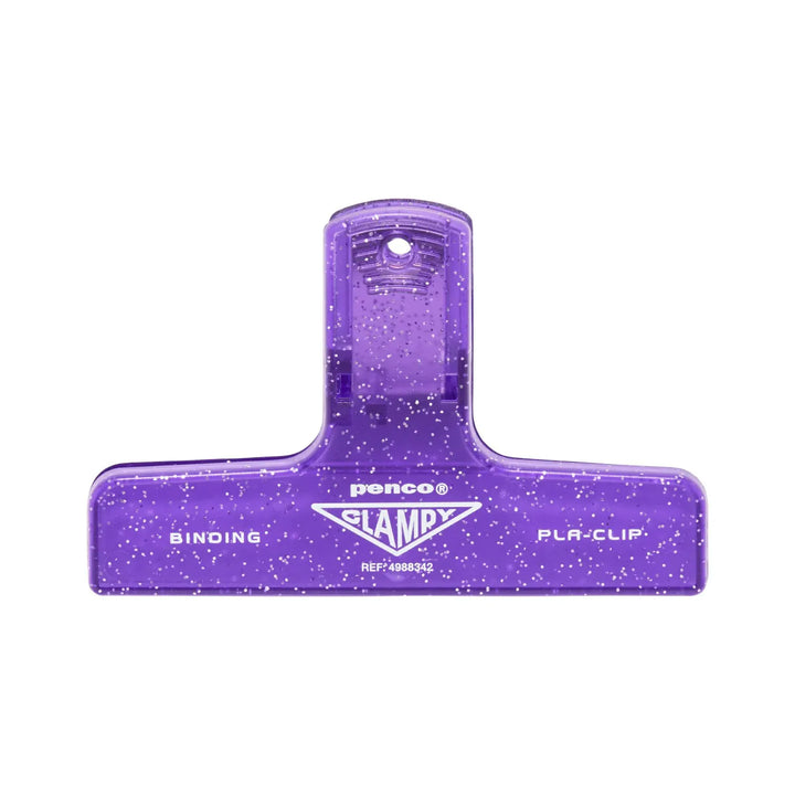 Hightide Paper Glitter Purple Penco Clampy Plastic Clip
