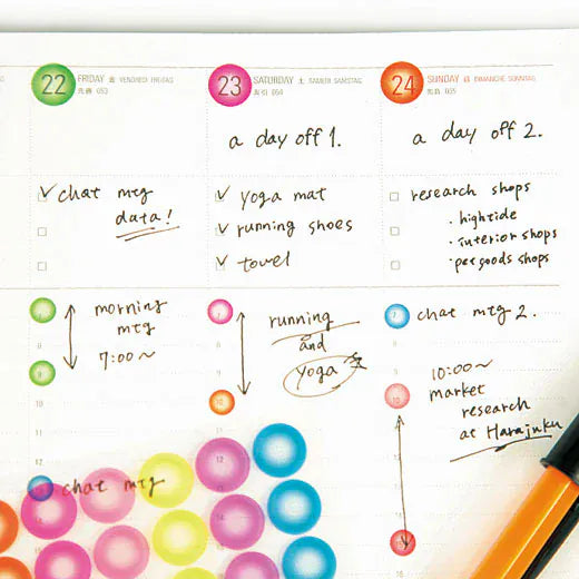 Hightide Paper Removable See-Through Point Sticker - Blue