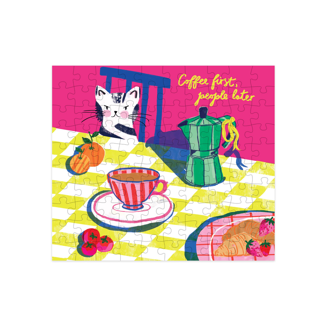 HiJinx Gifts Mini Puzzle - Coffee First, People Later