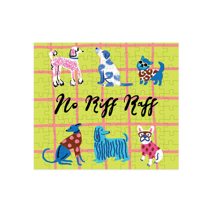 HiJinx Gifts Mini Puzzle - Dogs, No Riff Raff